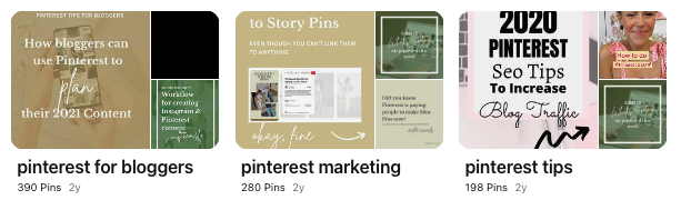 pinterest board examples